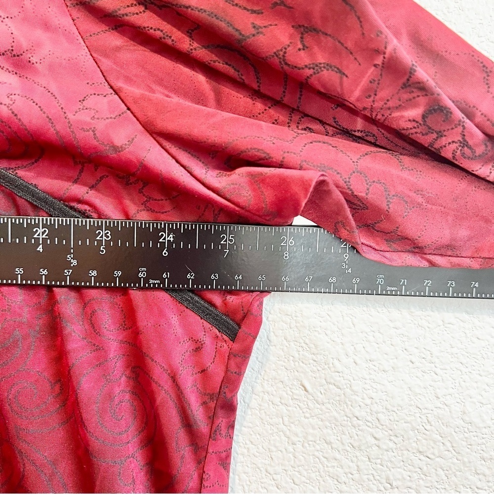 Caslon Red Velvet Blouse 2X Plus Dark Romantic Witchy Luxe Top - Picture 10 of 12